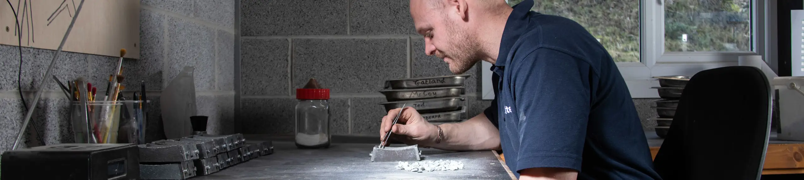 Sorting materials for testing Sorting materials for testing